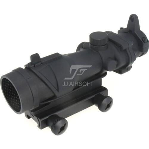 JJ Airsoft ACOG Style 4x32 Scope with Killflash / Kill Flash (Black/Tan) FREE SHIPPING(ePacket/HongKong Post Air Mail)