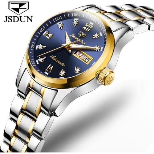 JSDUN Women Watches Luxury Automatic Watch Waterproof Fashion Ladies Mechanical WristWatch Gifts For Women Relogio Feminino 8763