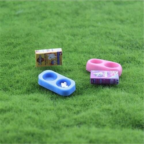 1/12 Cute Mini Dog/Cat Pet Food With Plate Simulation Furniture Model Toys For Doll Accessories Decoration Dollhouse Miniature