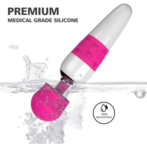 Powerful Oral Clit Vibrators USB Charge Av Magic Wand Vibrator Anal Massager Adult Sex Toys For Women Safe Silicone Sex Product