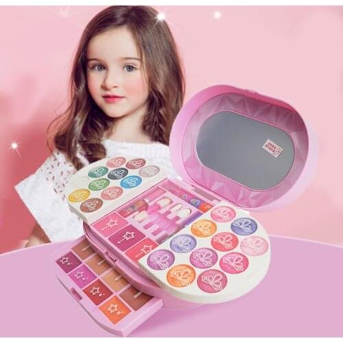 Makeup Set for Girls Real Makeup Palette for Girls Washable Makeup Kit Childrens Cosmetics Play Kit Non Toxic Girls Makeup Set