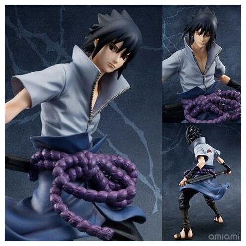 Naruto-Uchiha Sasuke, assembles toy model. Anime assembly model. Hand dolls, gifts for children