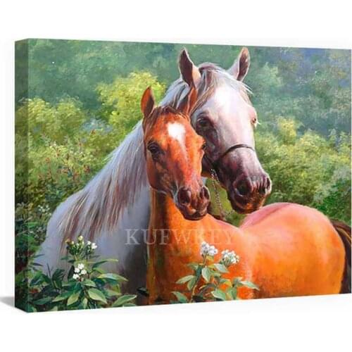 Full Square 5D DIY Diamond Painting love horse,Wall Picture Diamond Embroidery,mazayka,Cross Stitch kit,Mosaic,Modern decoration