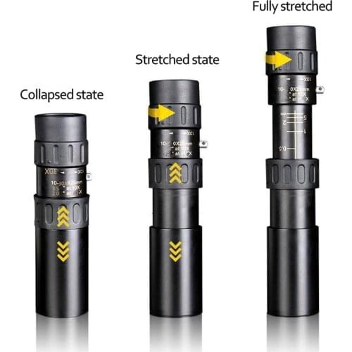 Portable Monocular Telescope Pocket Outdoor Activities Multifunctional Telescopic Focusing Metal Telescope