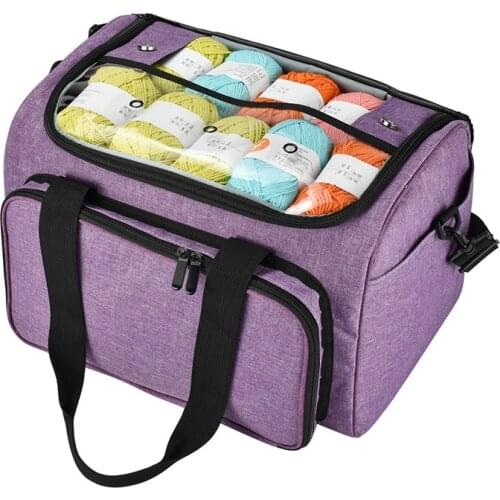Sewing Supplies Yarn Storage Bag Handbag Yarn Organizer For All Crochet Knitting Accessory Crochet Bag For Yarn Storage