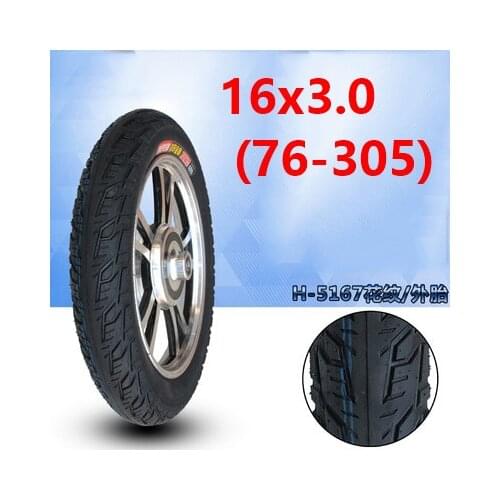 Hot Sale16x3.0 76-305 Tyre Inner Tube for Electric Vehicle, Electric Tricycle 16*3.0 Tire Monowheel 16 Inch Tyre