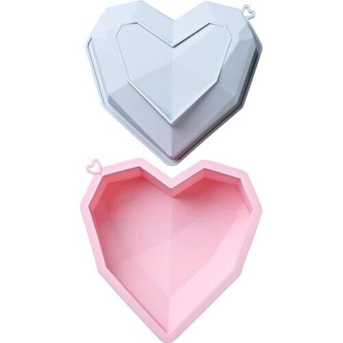 3D Heart Shaped Silicone Mold Cake Mousse Mold Biscuit Mold Dessert Cake Mold Kitchen DIY Baking Tools Baking Accessories