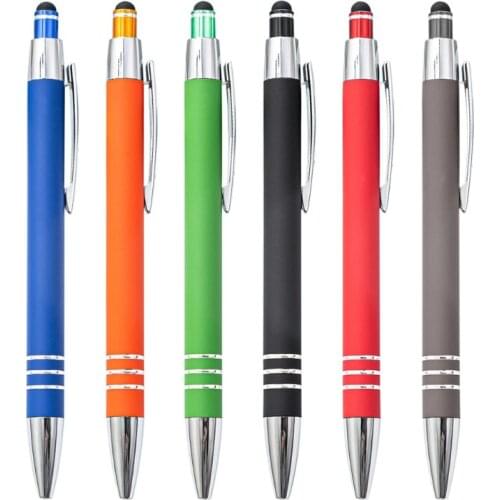 Retractable Metal Ballpoint Pen Smooth Writing Sturdy Flexible Pen Clip Refillable for Office School Women Men Student