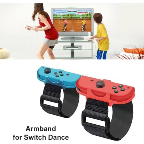 1 Pair Of Adjustable Game Bracelet Elastic Straps For Nintendo Switch Controller Dance Wrist Straps For Just Dance