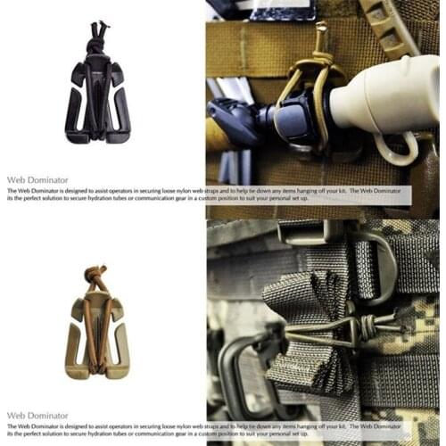 10PCS Backpack Buckle Carabiner Clips EDC Carabiner Survival Gear Tools Outdoor Nylon Camping Bag Hanger Hook Clamp