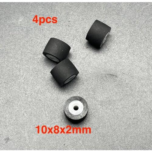10mmx8x2 retractor press wheel belt pulley rubber audio pressure tape recorder cassette deck pinch roller for JVC Stereo player