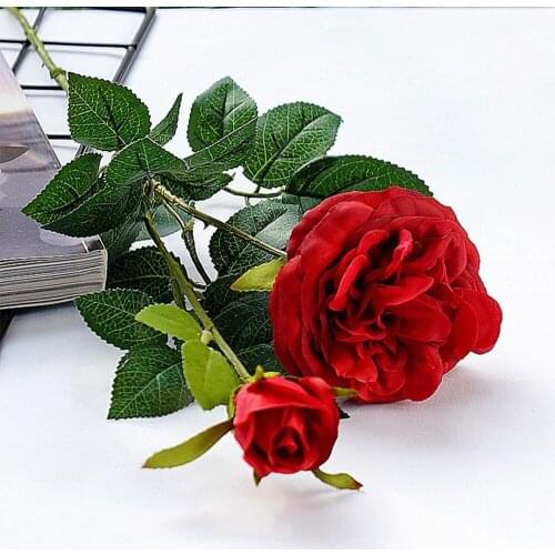 2 Heads Wedding Peony Bouquet Artificial Flowers Party Birthday New Year Valentine Flowers Branch