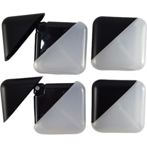 200 X New Design 30ML Square PP Plastic Perfume Bottle Cosmetic Parfum Container 1OZ Refillable Cosmetic Lotion Pump Vial