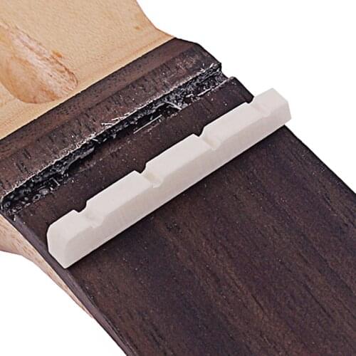 4-String Beige Cattle Bone DIY Blank Nut for LP/Tele/Accoustic Guitar