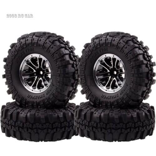4P 1.9 "Metalen Velgen & 110MM Band Banden Voor RC AUTO Rock Crawler SCX10 II 90046 90047 TRX4 MST TF2 D90NIEUWE ENRON1:10