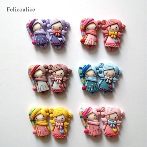 6pcs/Lot Resin Cartoon Princess Diy Material Slime Filler Accessories Clay Charms Playdough Tools Learning Toys for Children