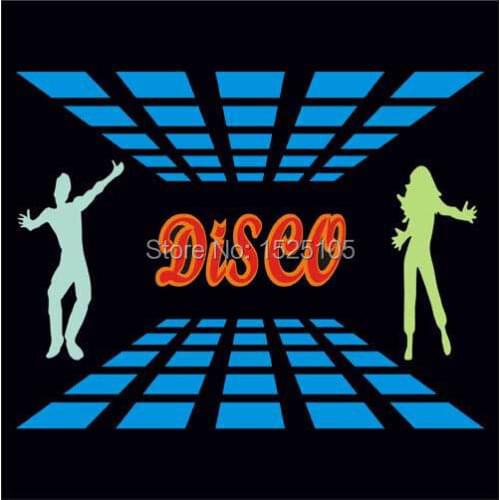 Disco sound active equalizer el foil with 4pcs AAA battery inverter Free Shipping