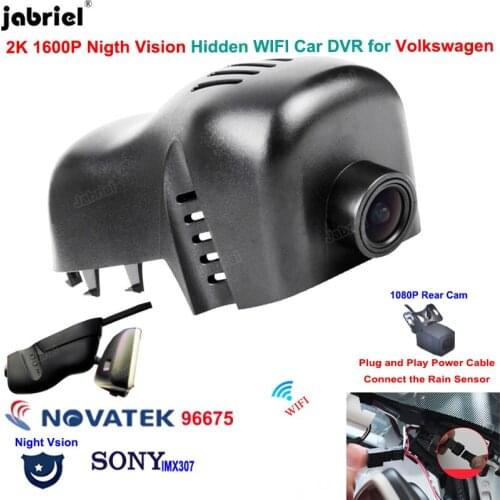 For 2010 2011 2012 2013 2014 2015 2016 2017 2018 2019 Volkswagen Touareg for VW Touareg 2K 1600P WIFI Car DVR Recorder Dash Cam