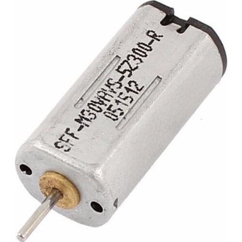 DC 3V 0.28A 19300RPM 1mm Shaft Diameter 2-Pins Flat Magnetic Motor