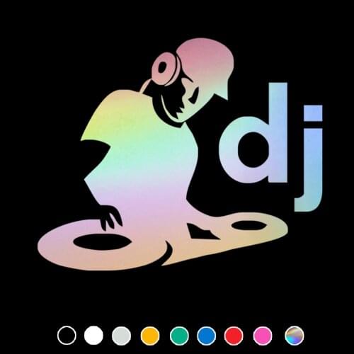 DJ Car Sticker Funny Decal For Cars Auto Motorcycle Bumper Window Door Body JAYJOE Vinyl Car Stickers