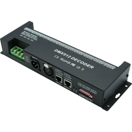 DMX 512 RGB 30 channels LED strip controller DMX decoder dimmer DC9V-24V driver 30CH DMX512 Constant decoder