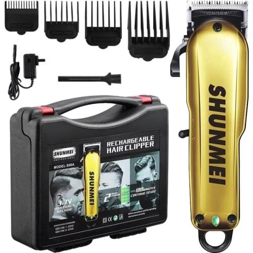 Electric Hair clipper Rechargeable Breard Trimmer Cordless Shaver Trimmer stainless steel Blade Men Barber Hair Cutting Machine