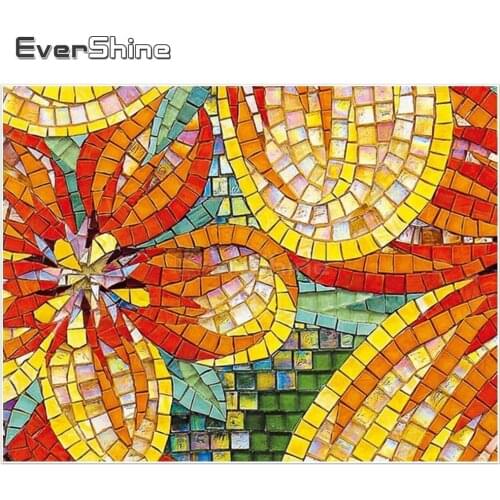 EverShine DIY Diamond Embroidery Flower Diamond Mosaic Full Square Rhinestone Diamond Painting Cross Stitch Holiday Gifts
