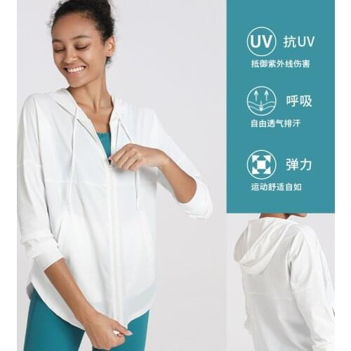 New Long Sleeve Zipper Hooded with Pocket Yoga Wear Sports Jacket Cardigan Spring Womens Top Fitness Tight Yoga Shirts Women