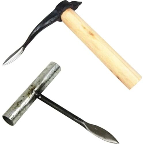 Professional Oysters knife Tool Wood handle Oyster Shucking sharp Knives Stainless Steel Open Scallop Oyster Shell Seafood Tool