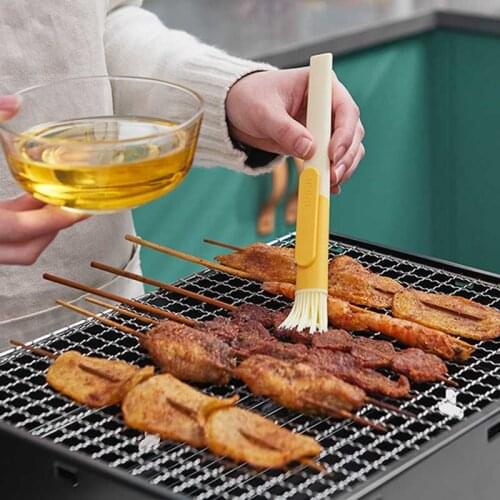 Barbecue Silicone Oil Brush Grill Tool Pastry Cookie Kitchen Cook Brush with Handle Baking BBQ Tools for BBQ Kitchen Accessories