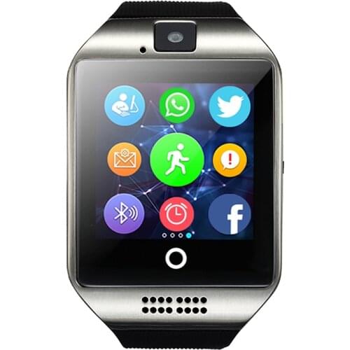 Free Shipping SENBONO Q18 Passometer Smart Watch With Touch Screen Camera TF Card Bluetooth Smartwatch For Android IOS Phone