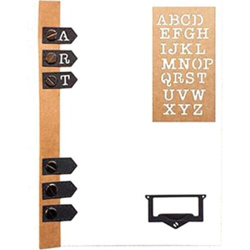 Loose-leaf Frame Uppercase Letter Metal Cutting Dies 2021 New Diy Molds Scrapbooking Paper Making Die Cuts Crafts Christmas Dies