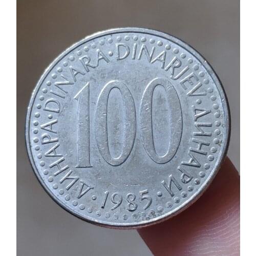 Yugoslavia 100 Dinar 29mm Coins Eu Edition Europe 100% Real Original Used Coin Old Random Year