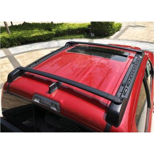 High Quality Black Aluminum Alloy Screw Installation Top Roof Rack Rail Luggage&Cross bar For Toyota Tacoma Double Cab 2005-2019