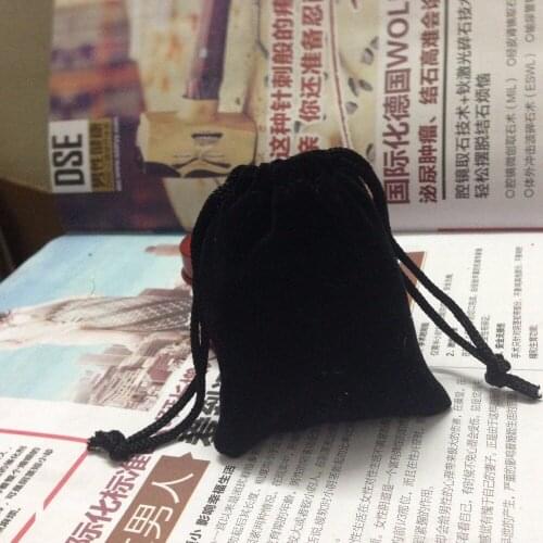 2000pcs SPECIAL SALE 7*9cm black velvet jewelry bags gift pouches bag drawstring bag for jewelry packaging DHL shipping include