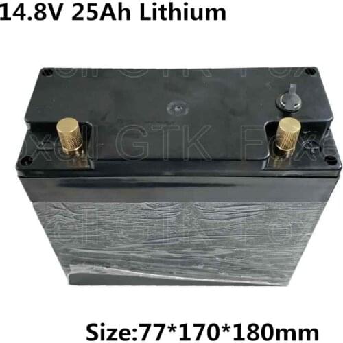 26700 14.8V 25Ah Lithium battery pack with bms for solar street light power tools vacuum cleaner portable equipement+Charger