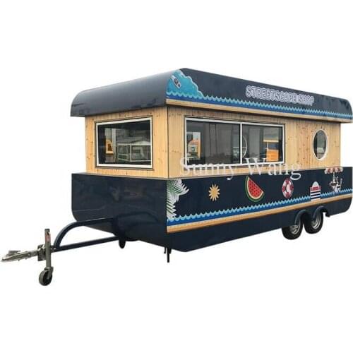 3m long coffee food van breakfast truck mobile food kiosk food cart trailer
