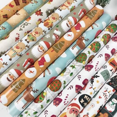 51*75cm Christmas Wrapping Paper Wedding Decoration Gift Wrap Artware Origami Paper DIY Scrapbooking Paper Craft 50sheet