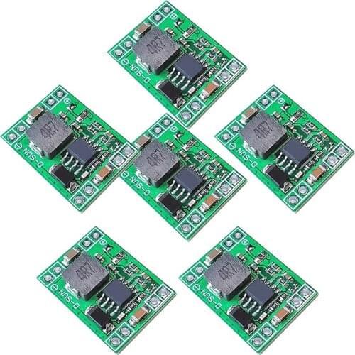 6 Pcs MP1584EN DC-DC 3A Adjustable Step-Down Power Supply Module,Buck Converter 24V To 12V 9V 5V 3V Fixed Output