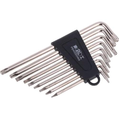 9Pcs/set Hex Key Wrench Set Torx L Shape Repair Tool Screwdriver Tool Set