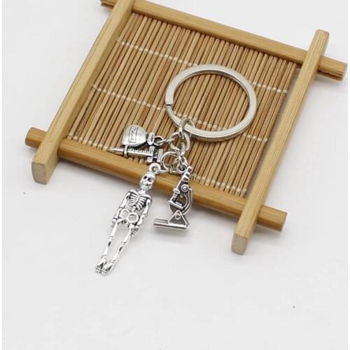 1 Science Keychain Student Medical Keychain Nurse Keychain Graduation Jewelry Bio Gifts for Teachers Jewelry