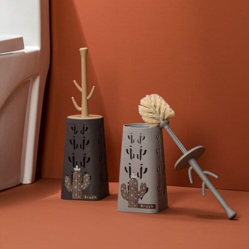 Black Toilet Brush Wc Cute Bathroom Toilet Cleaning Household Durable Scrubbers Things for The Home Wc Tool Urniture Sets