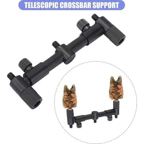 Aluminum Alloy Fishing Rod Bite Alarms Holder Telescopic Carp Fish Pole Buzz Bar Rest Stand Fishing Tools