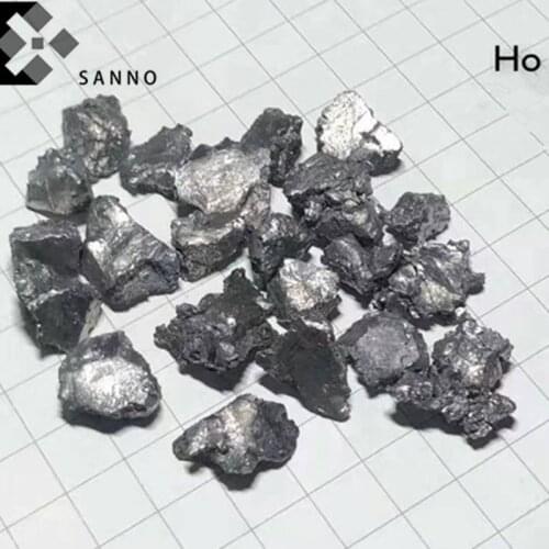 99.9% Purity Holmium metal pellet rare earth Ho metal granule element ingot for evaporation, do scientific research