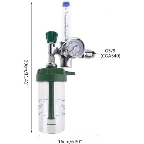 Oxygen Inhaler Regulator Pressure Flowmeter Outlet Male Thread G5/8-14 (CGA-540)