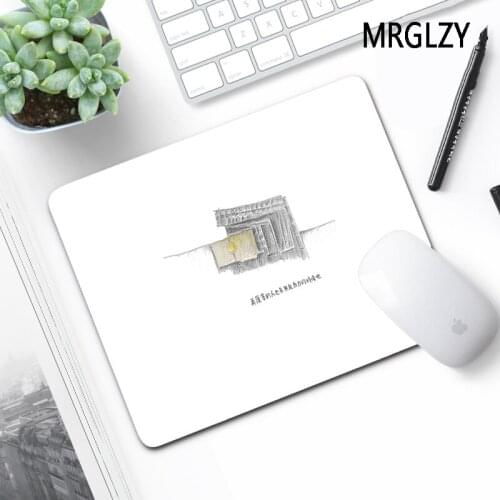 MRGLZY Drop Shipping Minimalist White 220X180 Small Mouse Pad Mats Carpet Rugs Gamer Laptop Mini PC Gaming Accessories MousePad