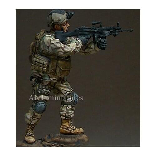 1/35 US NAVY SEAL gunner Resin kit soldiers GK Military theme Scene combination Uncoated No colour