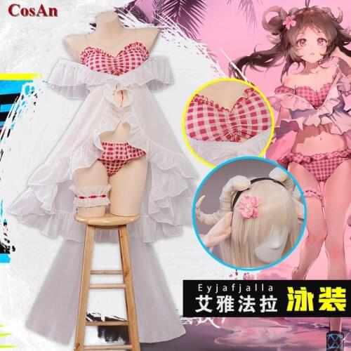 New Arrival Game Arknights Eyjafjalla Cosplay Costume Female Lovely Swimsuit Full Set Activity Party Role Play Clothing S-L