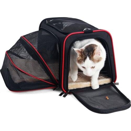 Pet Carrier Car Seat Portable Dog Carrier Travel Dog Bag Airline Approved Expandable Travel Bag Multifunction Pet Carrier