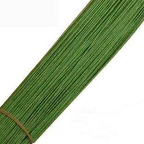 Mesh Flower Materials Paper Coated Green Iron Wire for Diy Nylon Flower / Flower Material Handmade Diy 18# 50cm Lengt